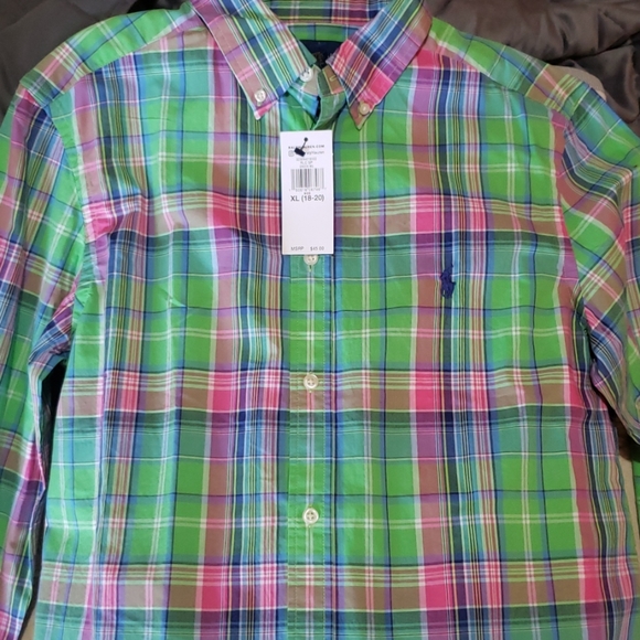Ralph Lauren long sleeve youth button down shirt - Picture 4 of 7